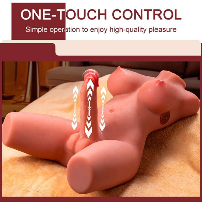 Xise - miah lady boy female torso with dildo with vibration and thrusting 55 cm 8