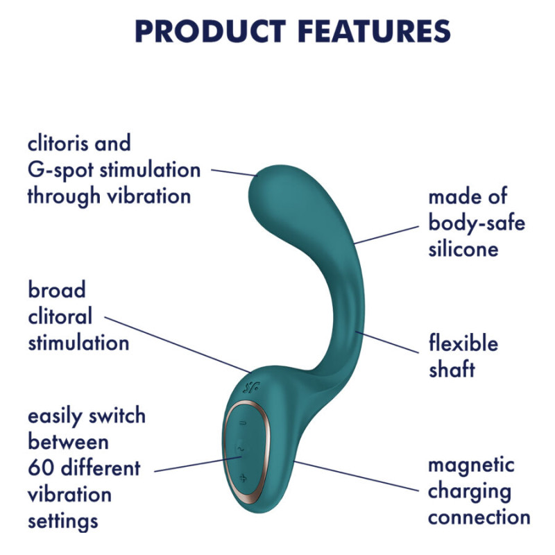 Satisfyer - g for foddes 2 rabbit vibrator bottle green 3
