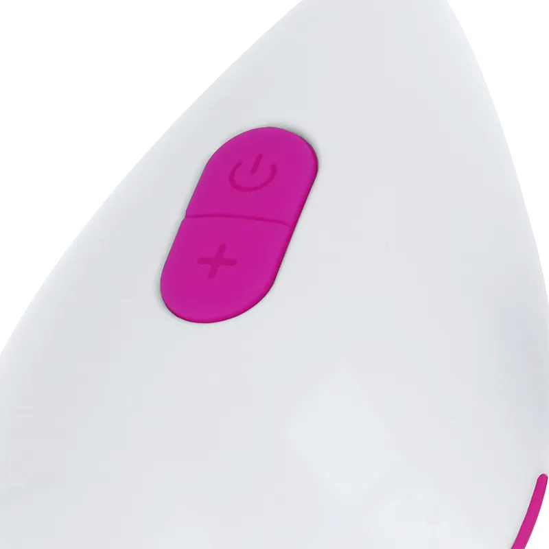 Oh Mama Textured Vibrating Egg 10 Modes - Purple And White