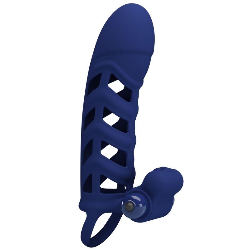 Pretty love - altaf vibrator ring with silicone sheath blue 3