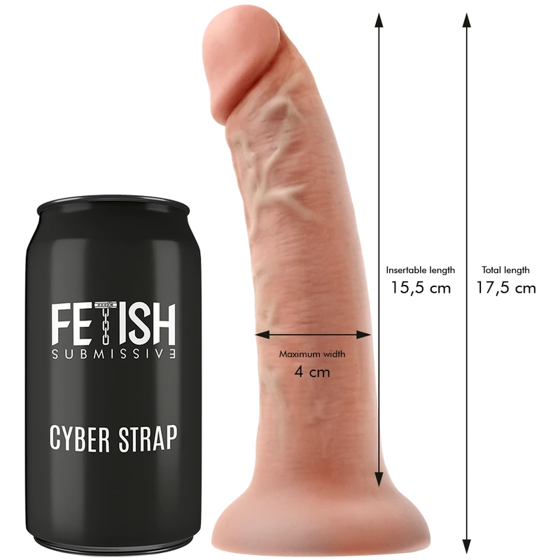 Fetish submissive cyber strap - harness with dildo and bullet remote control watchme s technology 3
