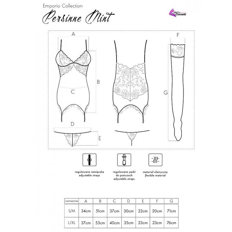 Livco Corsetti Fashion - Persinne Mit Emporio Set Corset + Panty + Stockings