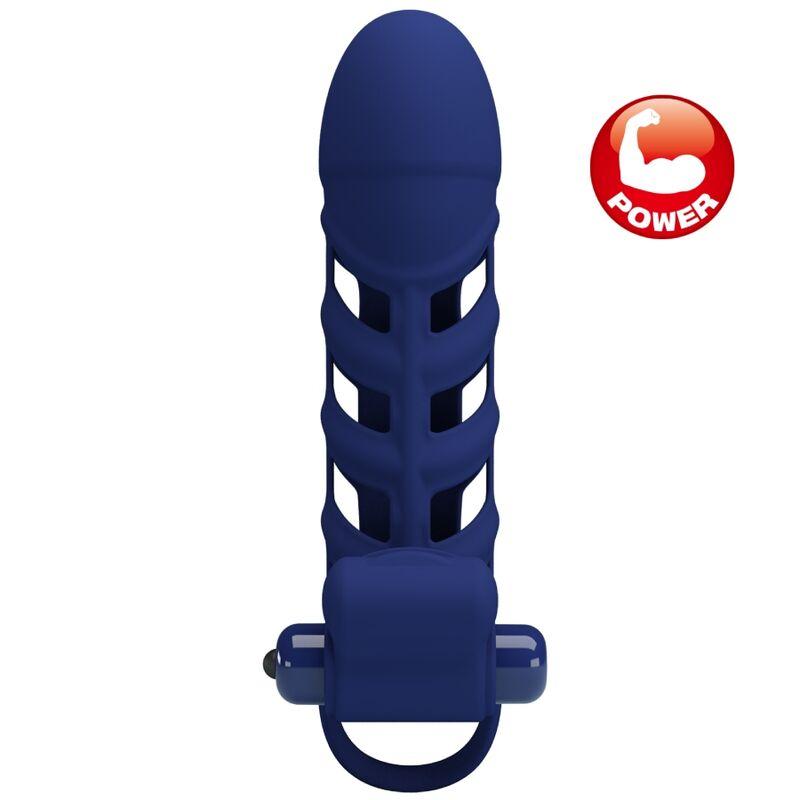 Pretty love - altaf vibrator ring with silicone sheath blue 5