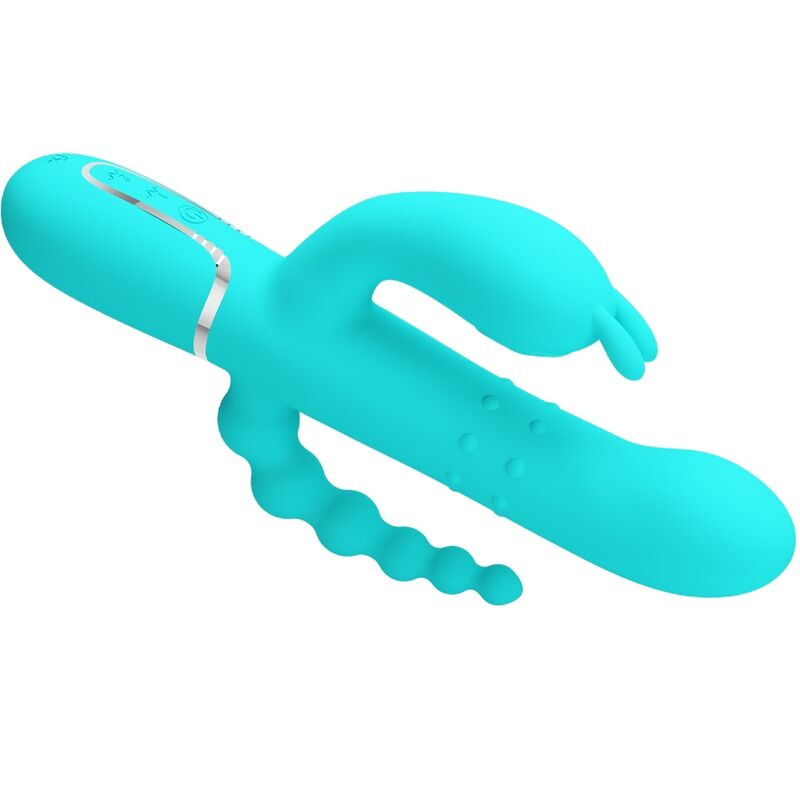 Pretty love - cammy 4 in 1 multifunction tripple rabbit vibrator blue 3