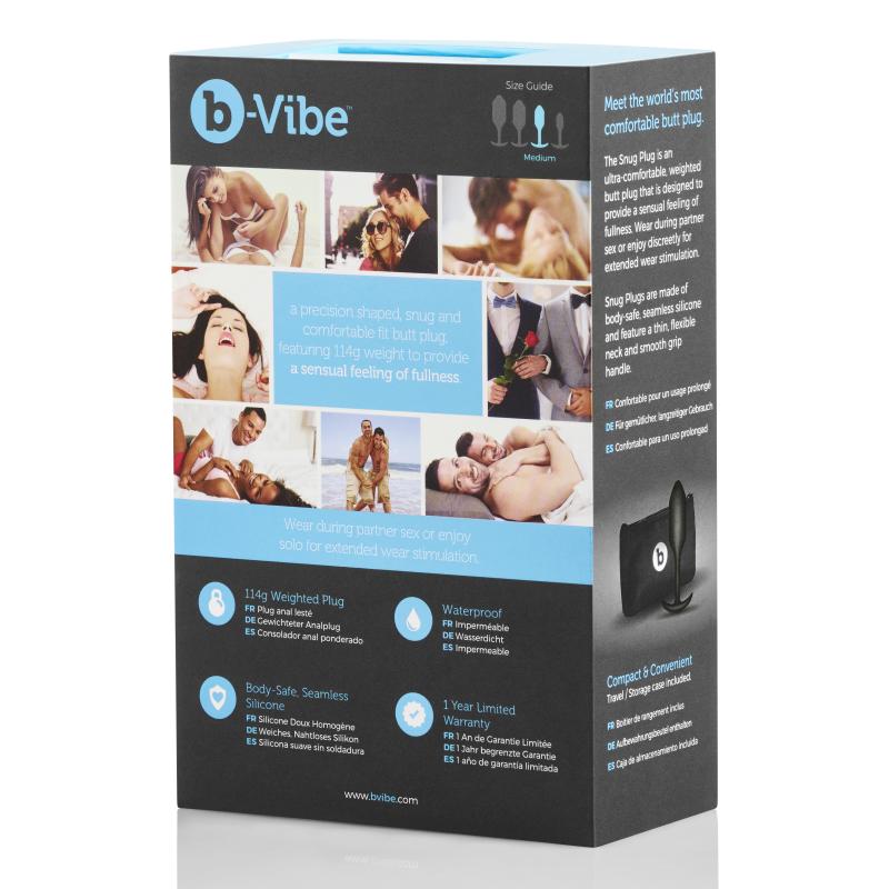 B-Vibe - Snug Butt Plug 2 Black 1