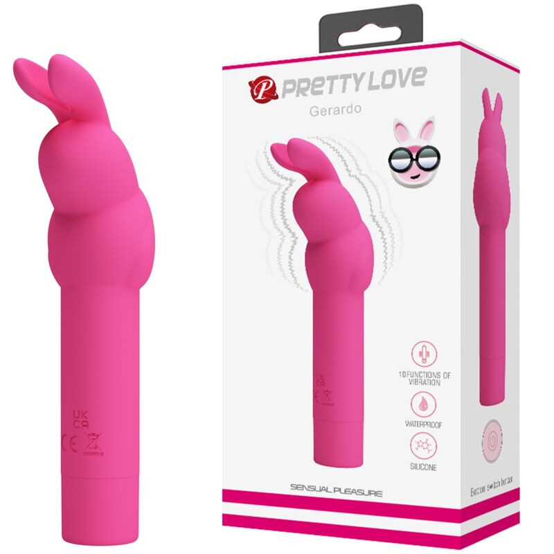 Pretty love - gerardo fuschia rabbit silicone vibrator 5