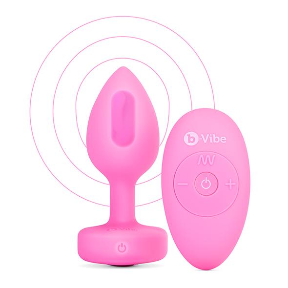 B-Vibe - Vibrating Heart Plug S/M Pink 17