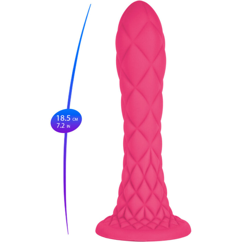 Silexd - dreamy dildo fantasy liquid silicone thermoreactive fuchsia 18.5 cm 5