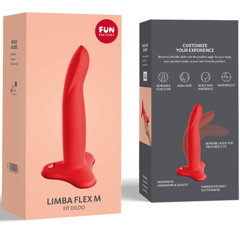 Fun Factory - Limba Flexible Dildo Red Size M 4