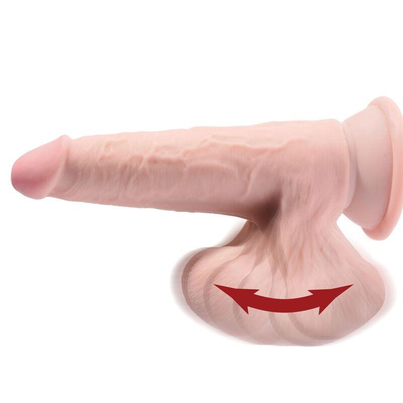 King Cock Plus 3d Cock Swinging Balls 24.5 Cm - Light Skin 2