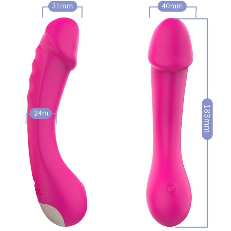 Armony - Dildo Vibrator G-Spot Silicone Fuchsia 2