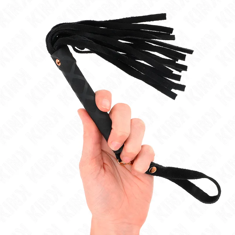 Kink - Black Suede Mini Whip 30 Cm 1
