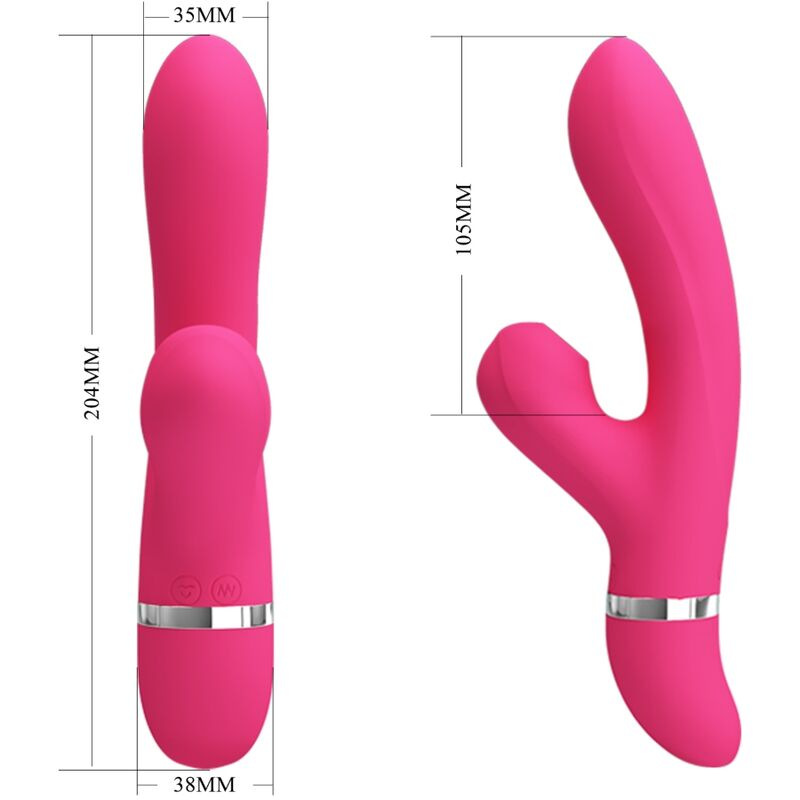 Pretty love - willow rabbit vibrator and suction 2
