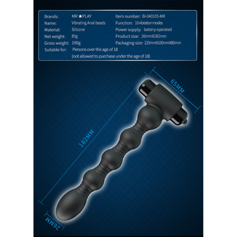 Mr play - vibrating anal plug massager 4