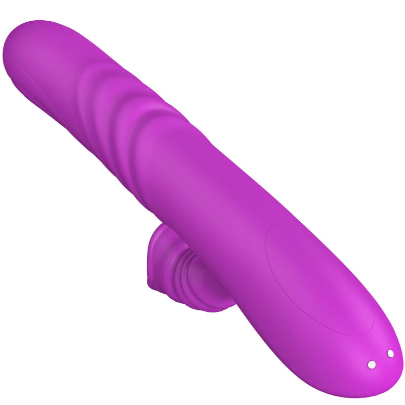 Armony - angelia multifunction vibrator with stimulating tongue violet heat effect 6
