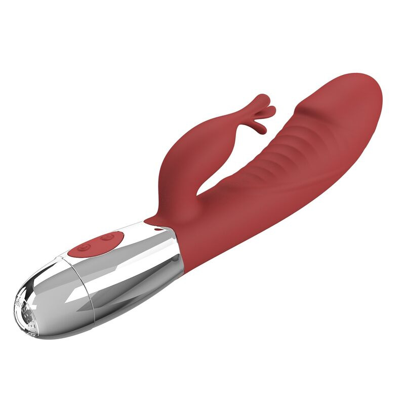 Pretty love - rosewood rabbit vibrator 30 functions usb rechargeable red 7