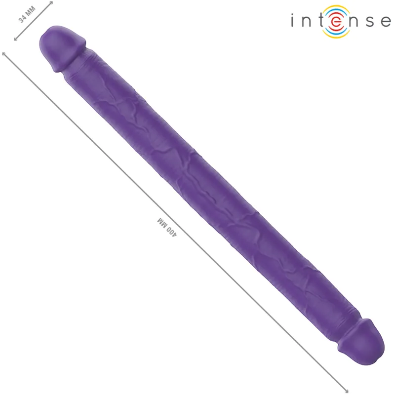 Intense - gunter dildo double vibrator 40 cm purple remote control 4