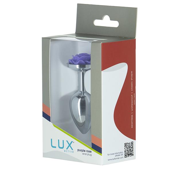 Lux Active - Metal Butt Plug Purple Rose