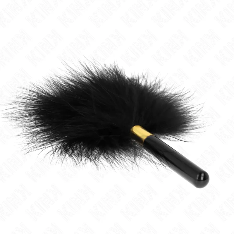 Kink - Black Gold Metal Tickle Feathers 18 Cm