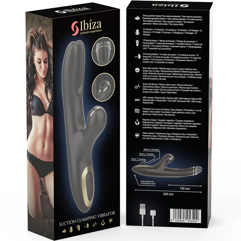 Ibiza - double vibrator clamping black 6