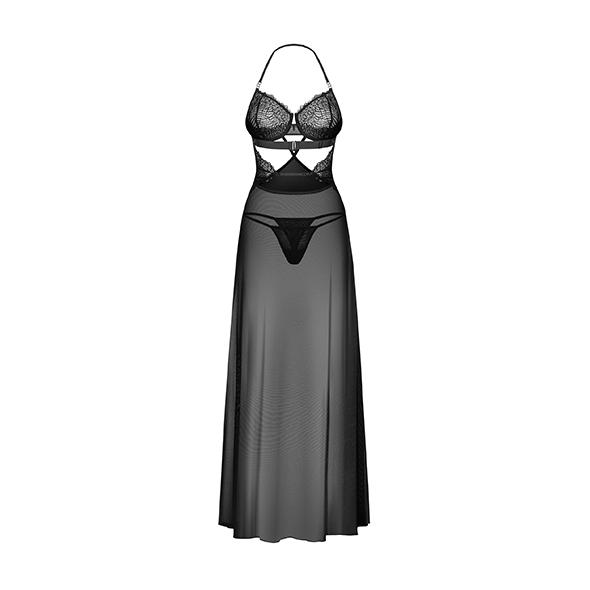 Obsessive - Iliosa Chemise & Thong Black S/M 6