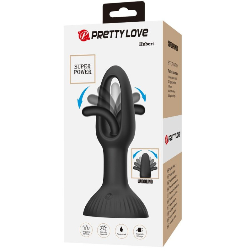 Pretty love - hubert anal plug with 7 vibration modes 8