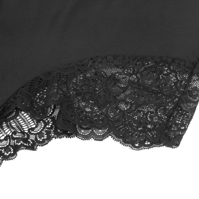 Subblime - Black Floral Lace Detail Teddy S/M 15