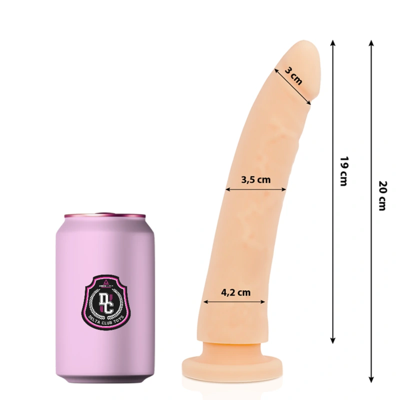 Delta club - toys natural dildo medical silicone 20 cm -o- 4 cm