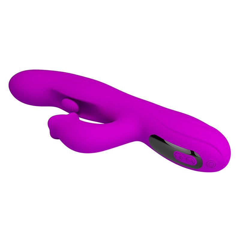 Pretty love - yalanda rabbit oscillating vibrator with led display purple 5