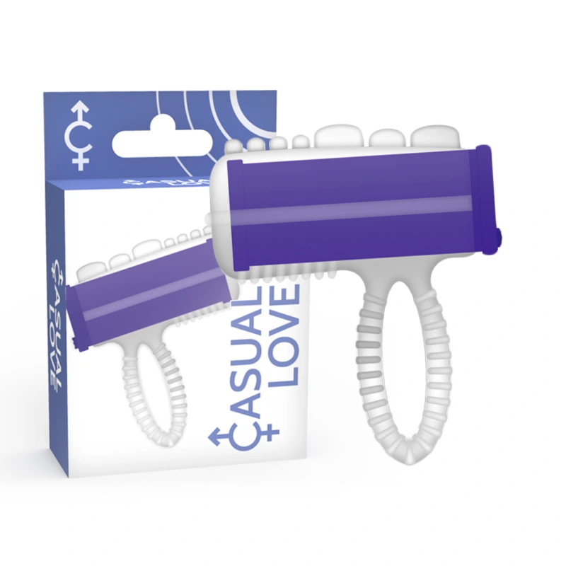 Casual love - ring tongue vibrating purple