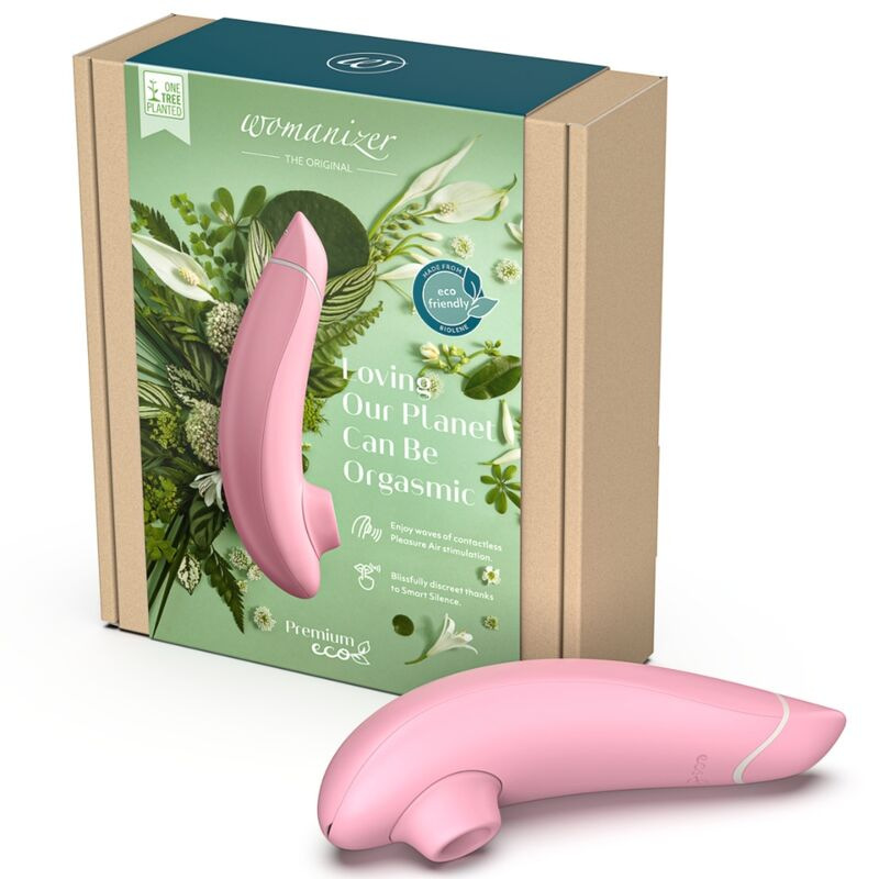 Womanizer - premium eco suction clitoral stimulator 12 intensity levels rose 1