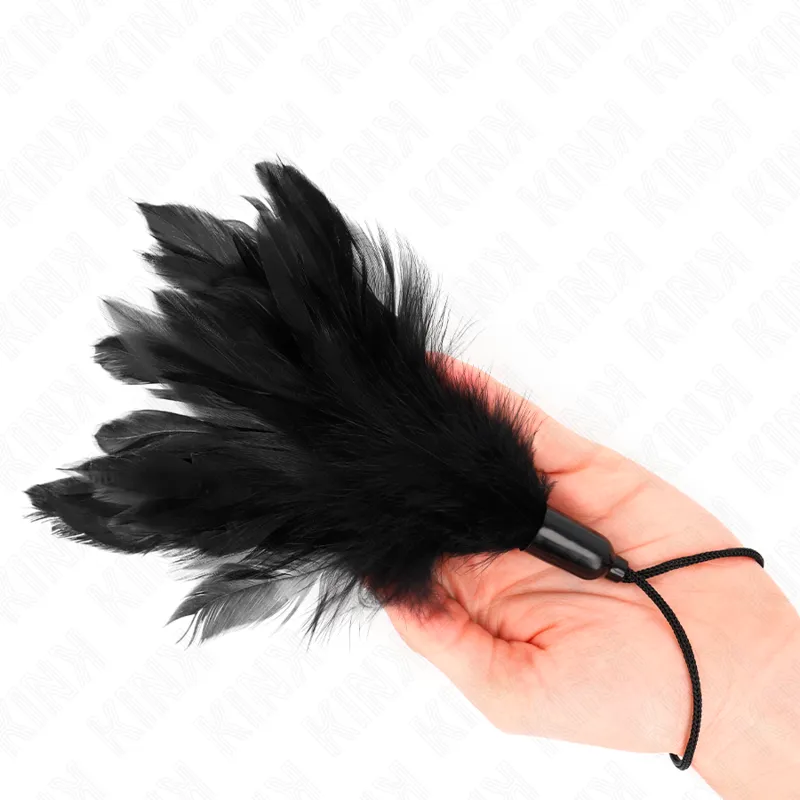 Kink - Tickle Feathers With Rope Handle Plastic Base 15 Cm