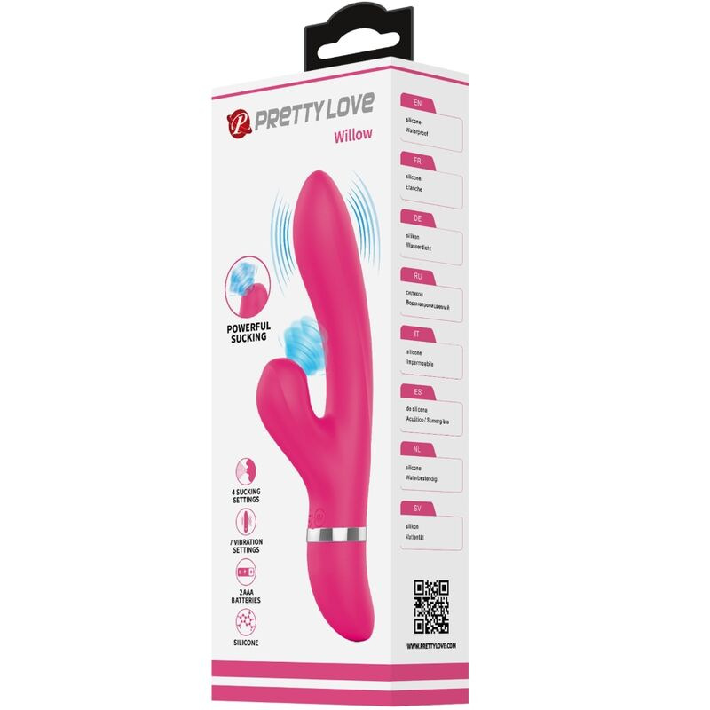 Pretty love - willow rabbit vibrator and suction 3