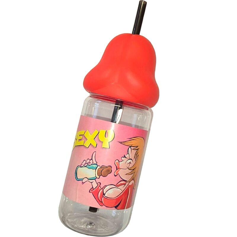 Diablo picante - penis shaped 360 ml baby bottle red