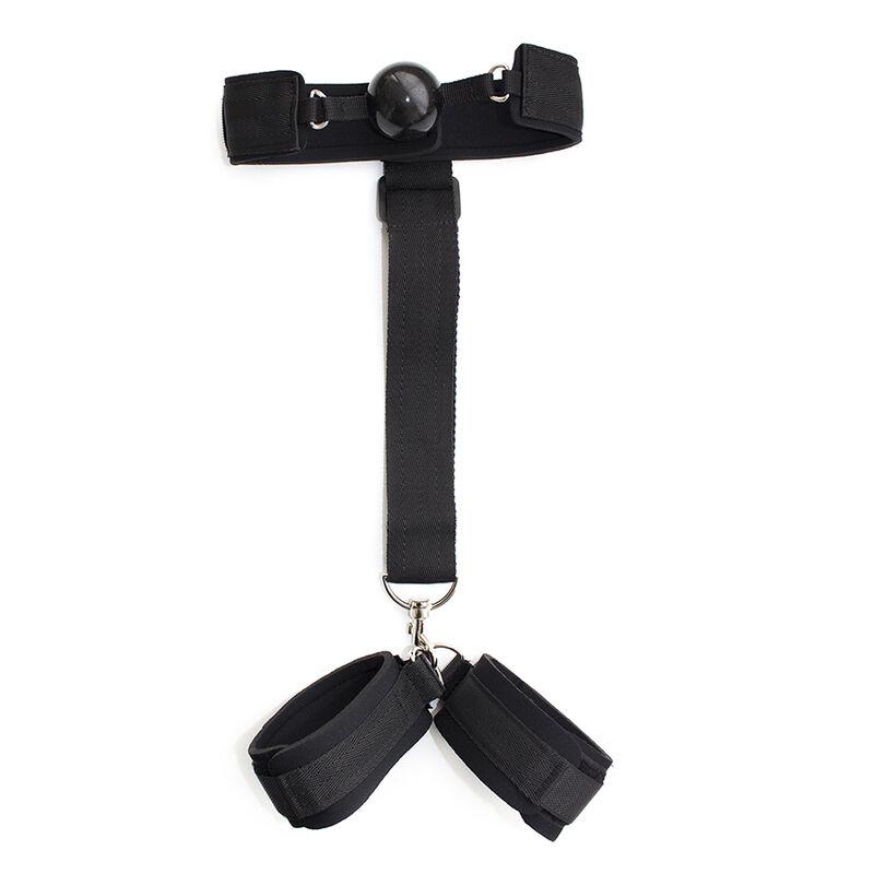 Ohmama Fetish Neoprene Gag With Hand Cuffs 3