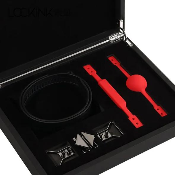 Lockink - Ball-Gag & Gag-Bite Set Black