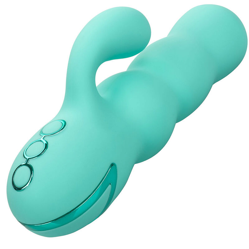 Calexotics - del mar diva vibrator rabbir aqua green by california dreaming 4