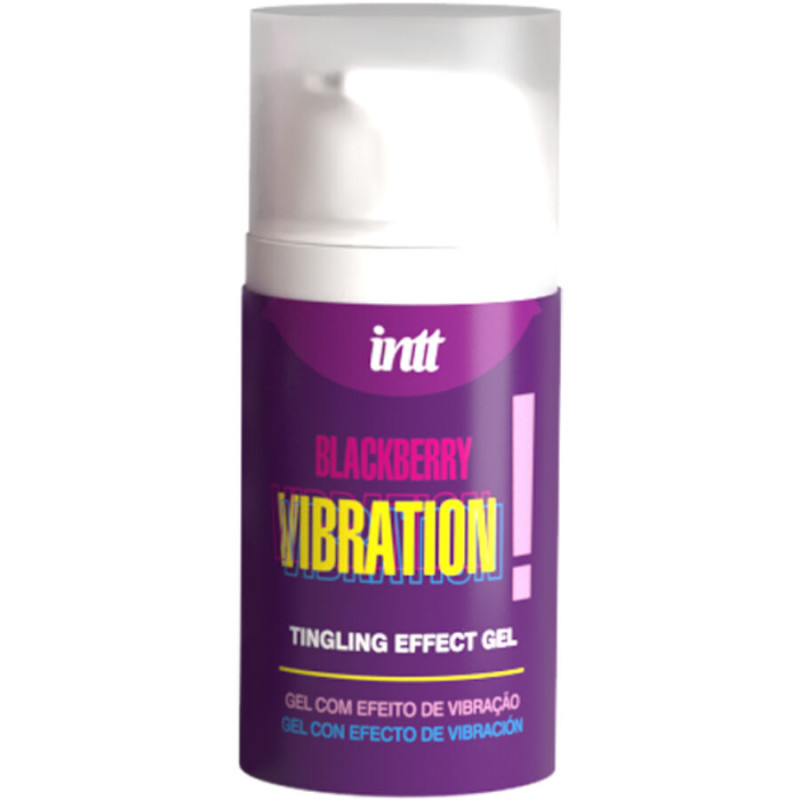 Intt releases - liquid vibrating gel blackberry flavor 15 ml