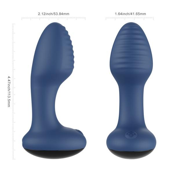 Honeyplaybox - Frenzy-Pressure Sensing App-Controlled Rotating Butt Plug Blue