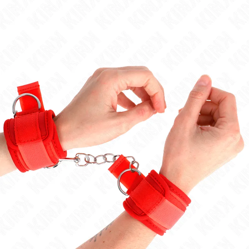 Kink - Neoprene Wrist Restraints Red 42 X 5 Cm 3