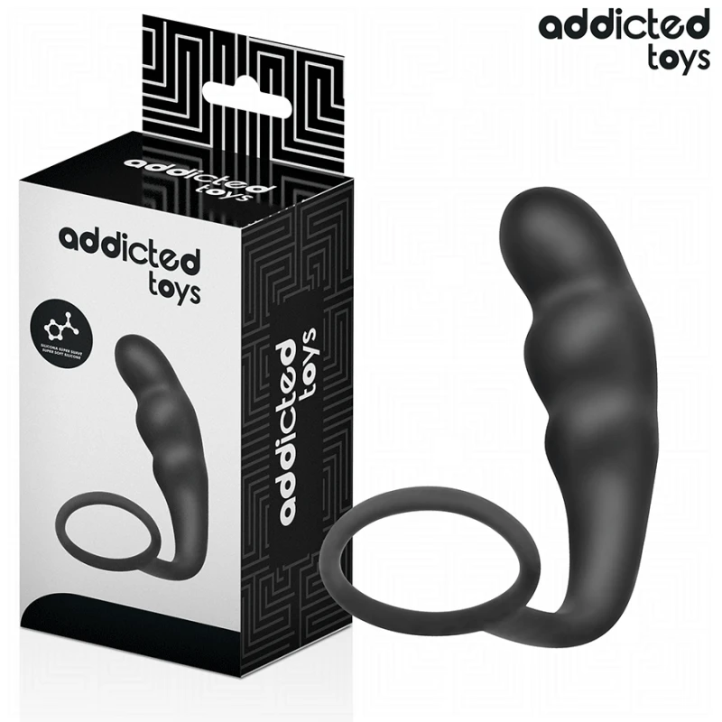 Addicted toys - anal plug with ring silicone model 4