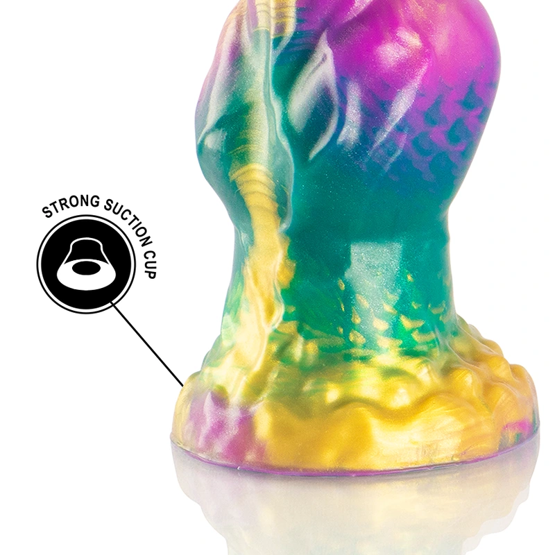 Epic - iris dildo with rainbow testicles of pleasure 8