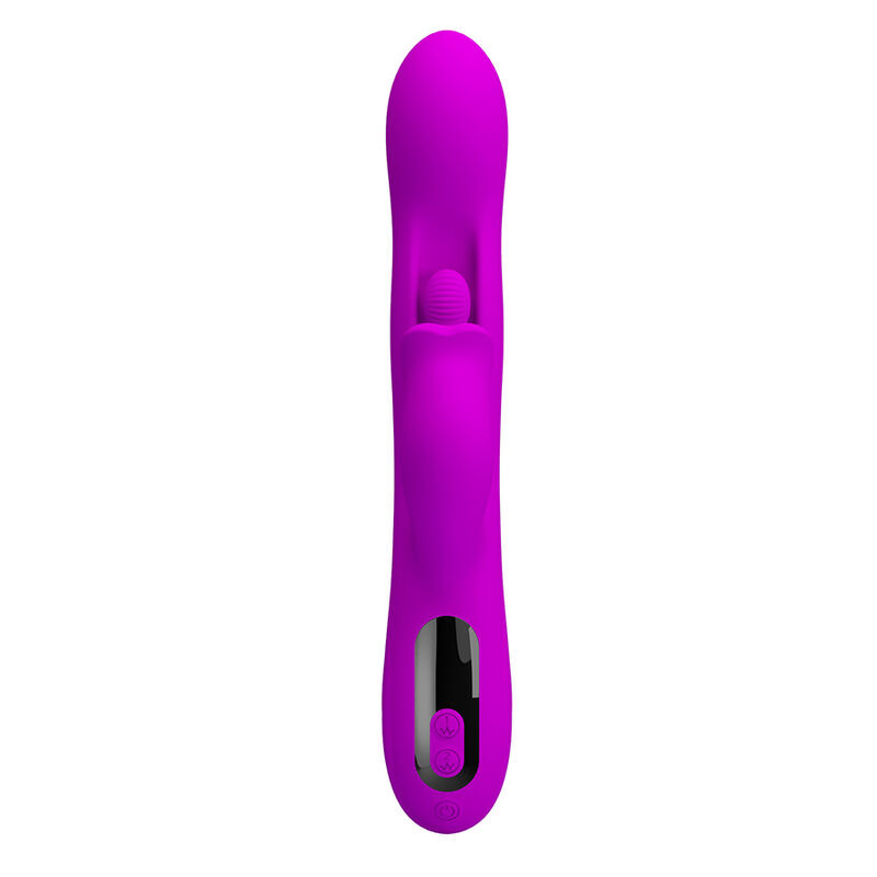 Pretty love - yalanda rabbit oscillating vibrator with led display purple 1