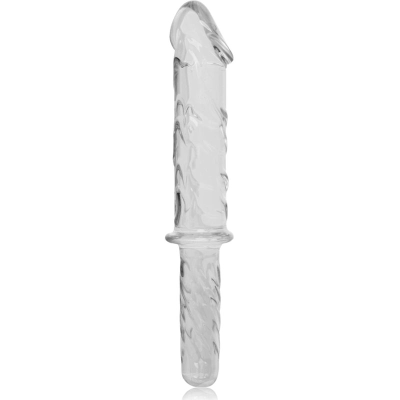 Nebula series by ibiza - model 24 dildo borosilicate glass clear 28.5 cm -o- 5 cm 4