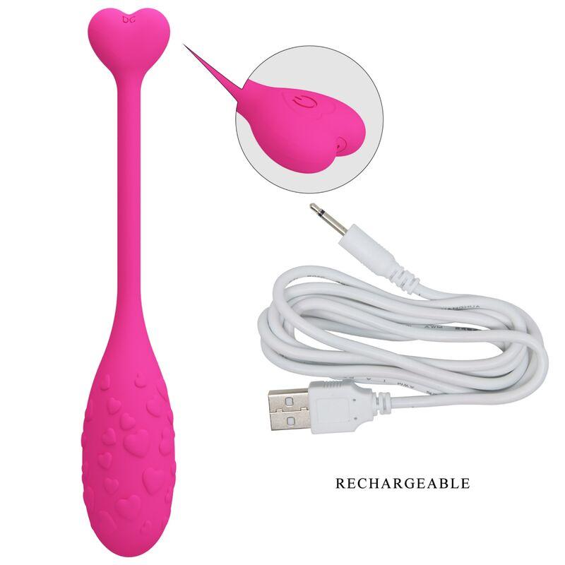 Pretty Love - App Controlled Pink Fisher Vibrating Egg 4