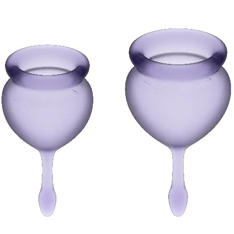 Satisfyer Feel Good Menstrual Cup Purple 15+20ml - Menštruačný Kalíšok