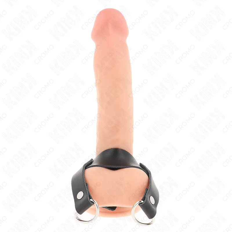 Kink - penis ring with "d" shape rings 18.5 x 3.3 cm