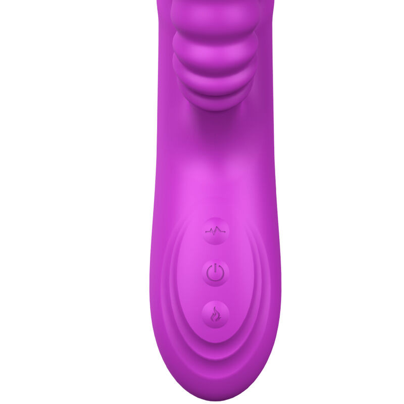 Armony - angelia multifunction vibrator with stimulating tongue violet heat effect 7