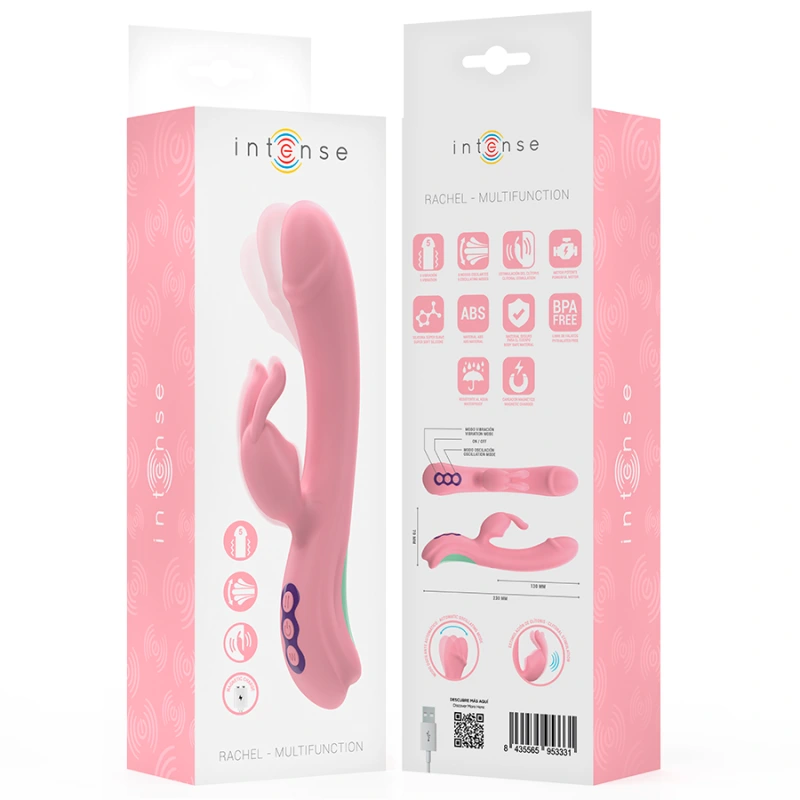 Intense - rachel rabbit vibrator 5 vibrations pink 8