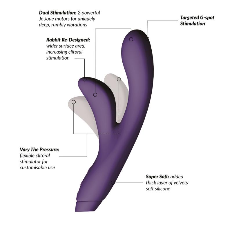 Je Joue - Hera Rabbit Vibrator Purple 10